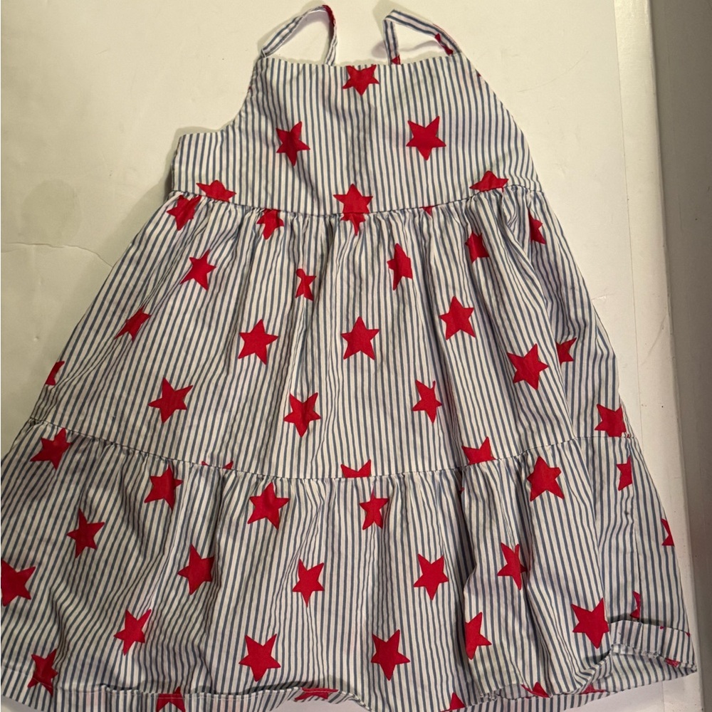 Carter's Blue and White Striped Toddler Dress
